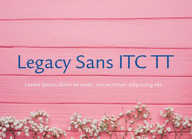 Legacy Sans ITC TT example